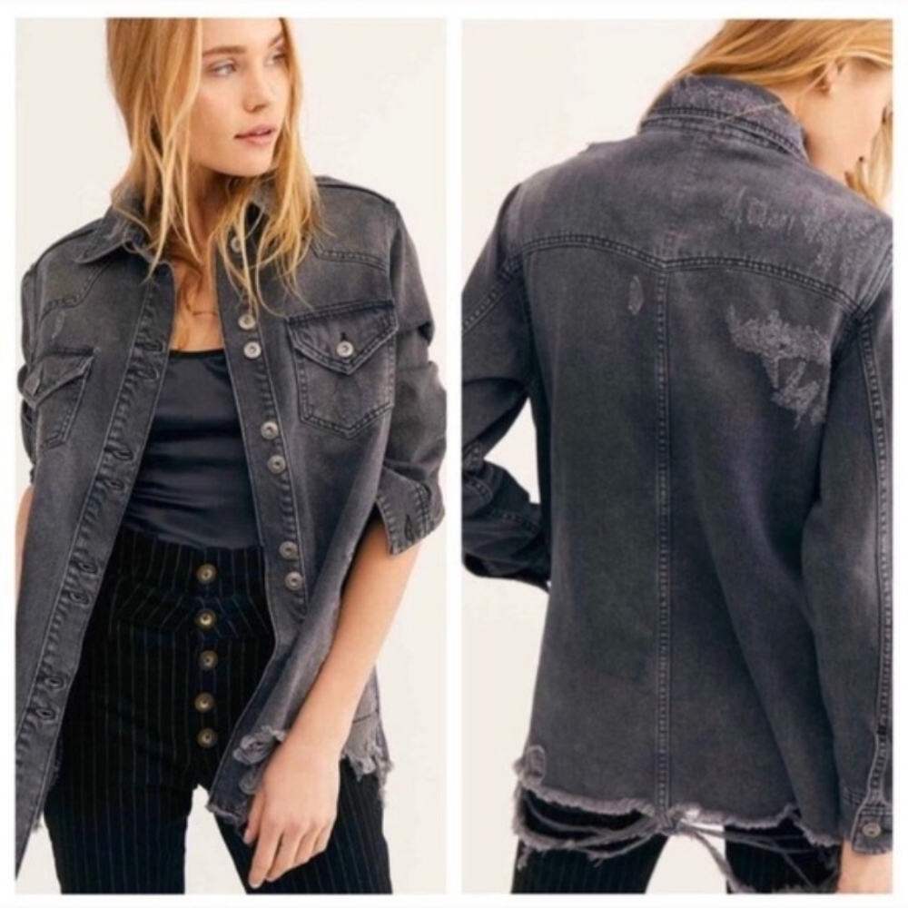 Free People Moonchild Jean Shacket